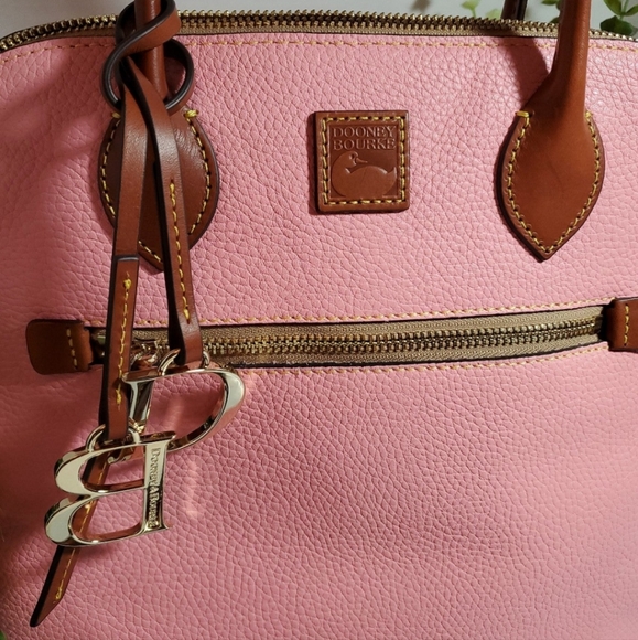 Dooney & Bourke Pebble Grain Large Domed Satchel /BPEBC1955 QLkR pale pink - Picture 9 of 11